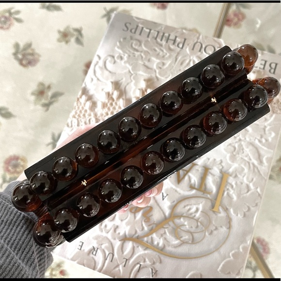 EOS Acrylic Pearl Bubble Box Clutch, Marble Look Clutch Bag, Tortoise Shell 438 - Picture 13 of 14